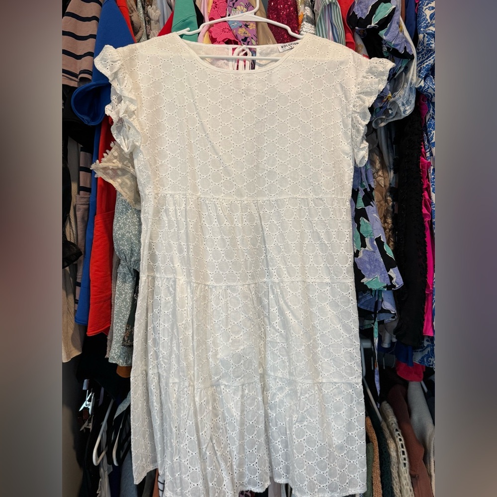 White Eyelet Dress